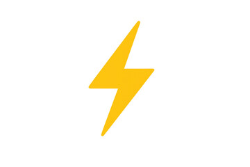 Yellow lightning bolt symbol with a sharp, angular design.