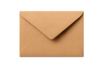 A closed brown paper envelope with a triangular flap.
