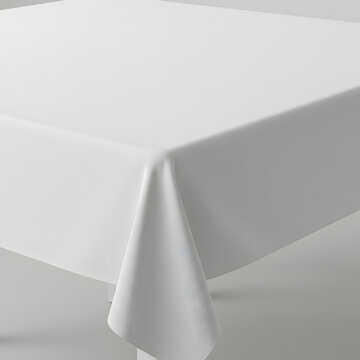 Elegant White Tablecloth Perfect for Weddings  Events