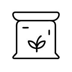 soil bag icon vector illustration