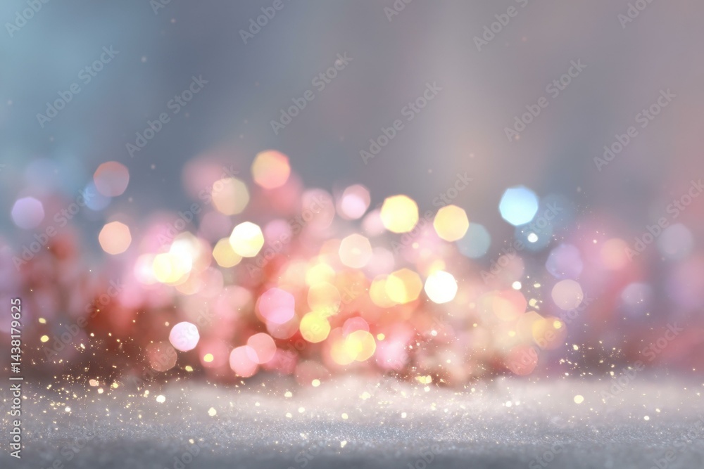 Poster abstract colorful bokeh festive background