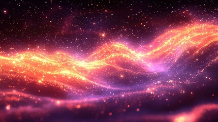Fototapeta premium A colorful abstract background with stars and nebula