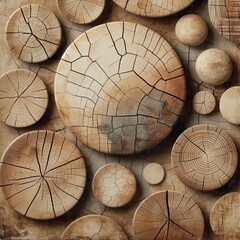 Wabi sabi surface texture cracked wood aged ceramics rustic earth tones seamless high resolution