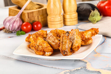 Grilled spicy chili chicken wings