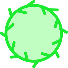 Abstract Green Circle Design