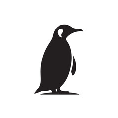 Penguin Standing Minimalist Silhouette