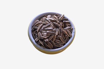 High-quality isolated sunflower seeds on white background. Perfect for graphic design, advertising, or mockup use. PNG style cut out