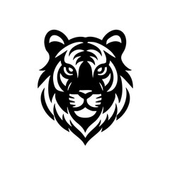 tiger head silhouette