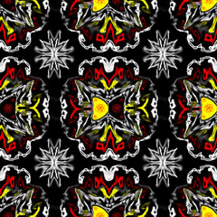 Dark Energy Mandala - Abstract Digital Pattern