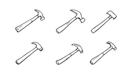 Hammer line art