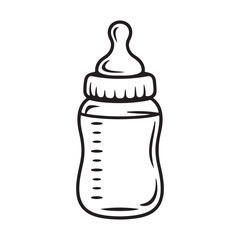 Monochrome infant feeding symbol
