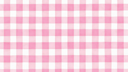 Light Pink and White Gingham Checkered Pattern Background