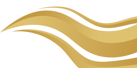 gold wave curve, golden wave corner shape for element, stripes ribbon golden graphic, striped gold.