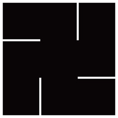 家紋です。左万字といいます。