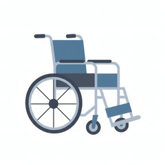 Simple Flat Design Wheelchair Ramp Icon Clipart Illustration– Modern Accessibility Vector