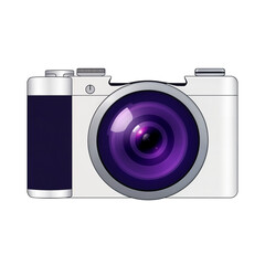 Camera icon vector illustration isolated on transparent background PNG for photography design