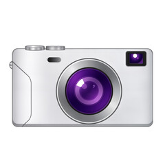Digital camera symbol PNG vector isolated on transparent background for web and UI design