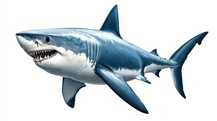Fototapeta premium Great White Shark Illustration