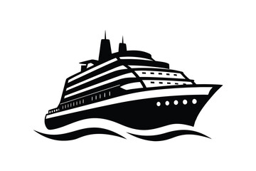 cruise ship vector illustration isolated on white background © Mahinur