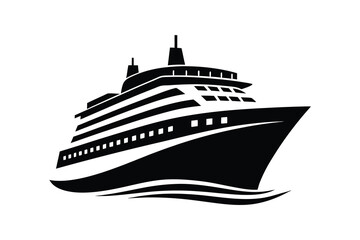 cruise ship vector illustration isolated on white background