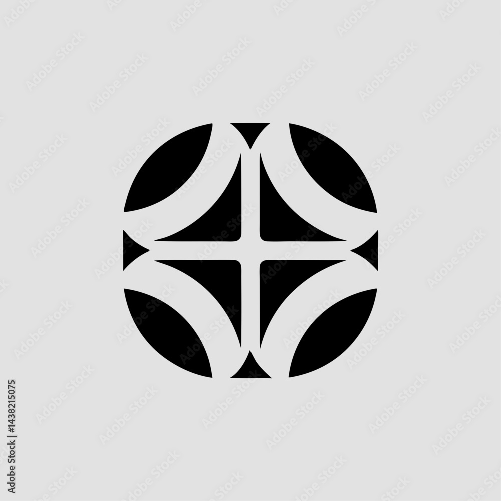 Poster abstract circular design perfect for branding and logo creation