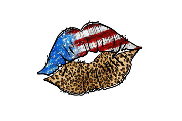 4th of July PNG Sublimation Design