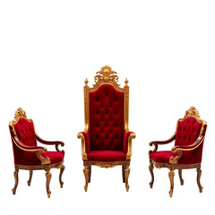Old-fashioned armchair PNG cutout for retro room designs and decor visuals