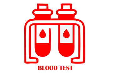 Blood Test icon. Simple illustration from medical equipment collection