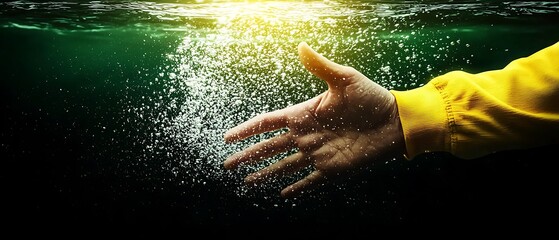 Hand in water