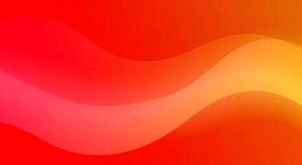 Vibrant Red to Yellow Waves
