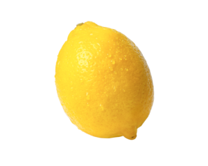 lemon on white background