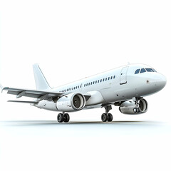 Obraz premium Modern passenger jet illustration