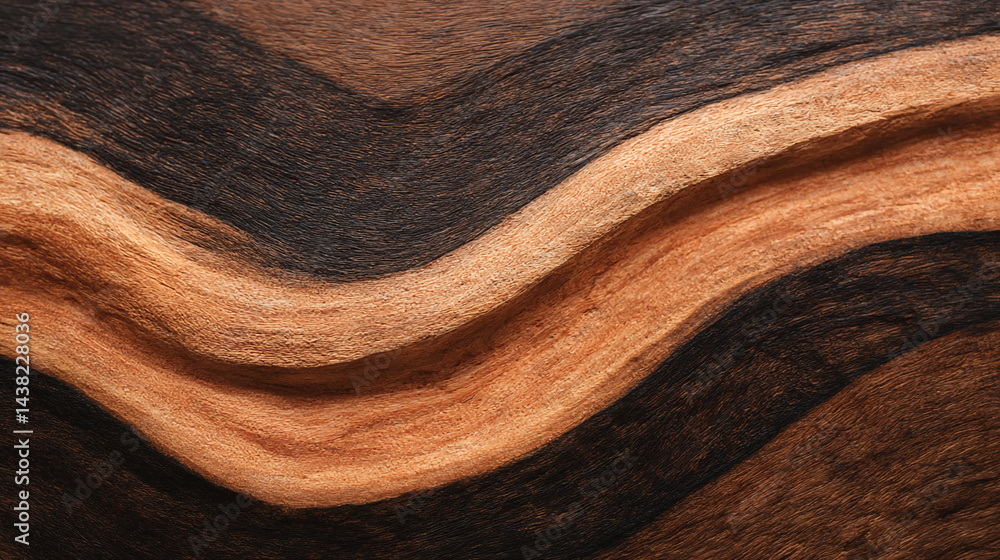 Aufkleber abstract brown and black wave pattern background texture design for graphic design and decoration us