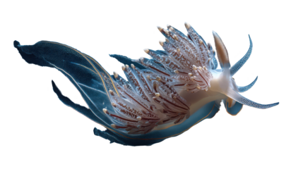 A vibrant underwater creature showcasing stunning marine beauty. transparent background