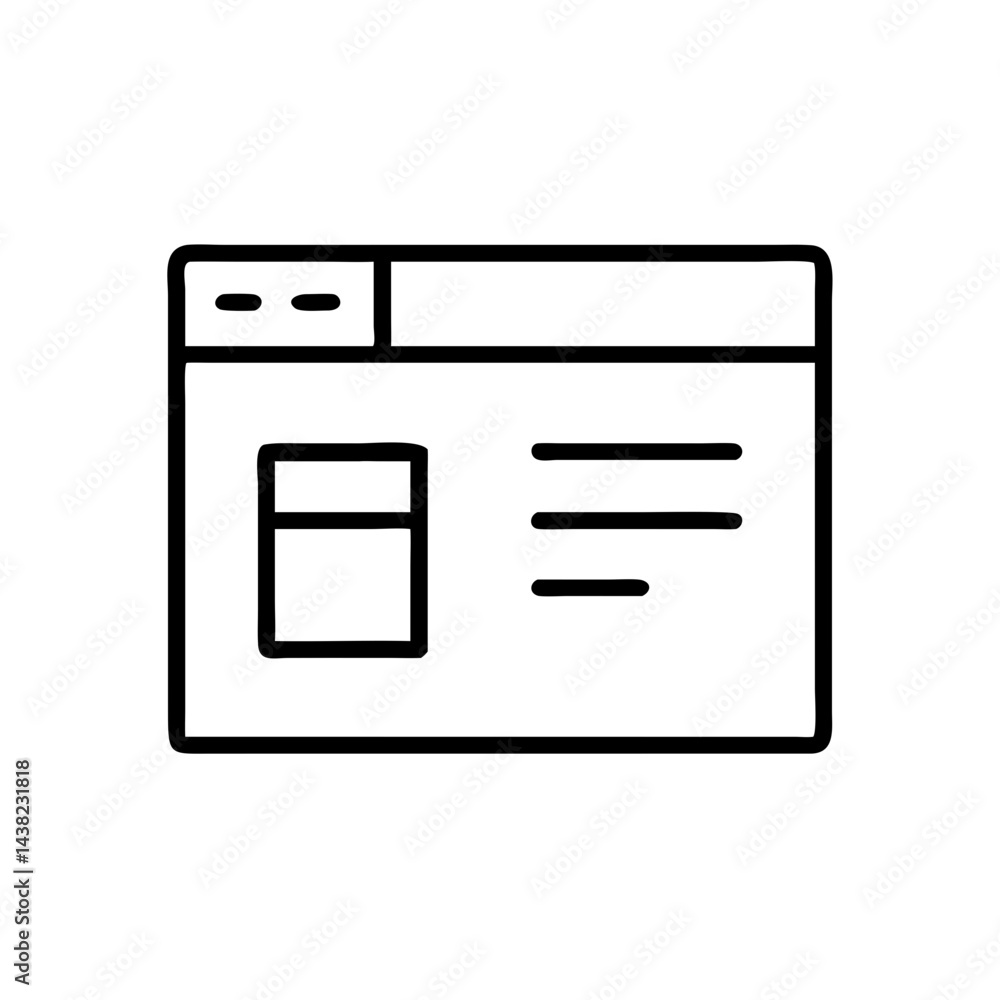 Poster abstract black shape graphic design element for branding