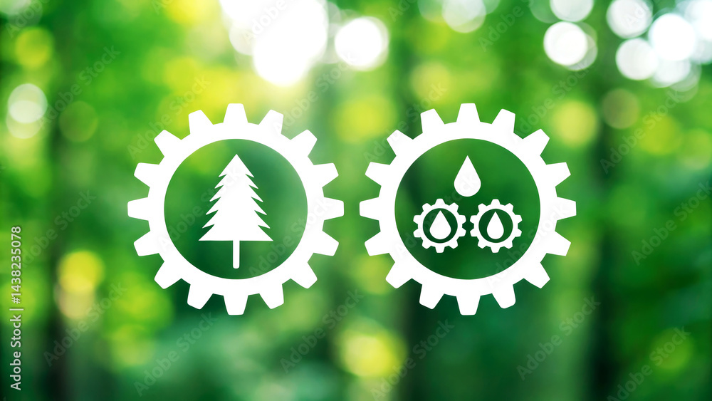 Poster integrating green practices in business for enhanced esg compliance in eco-friendly environments a c