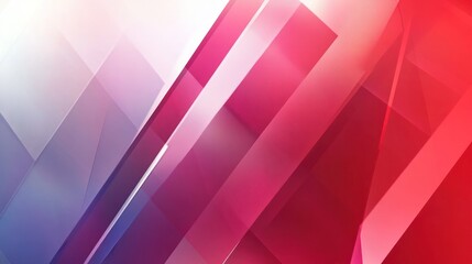 Fototapeta premium Abstract Red and Blue Geometric Design: A Vibrant Composition of Interlocking Shapes and Hues