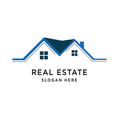 Real Estate Logo Graphic Design Vector