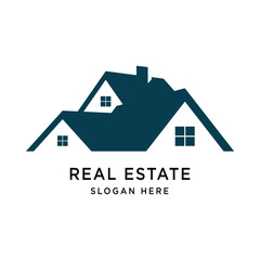 Real Estate Logo Graphic Design Vector