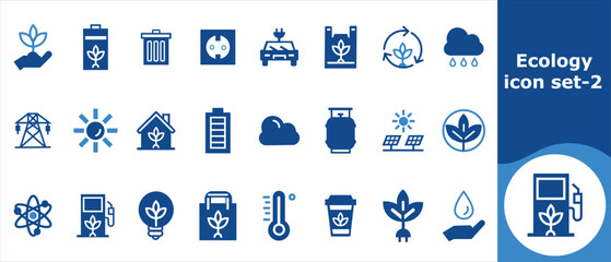 Ecology icon set-2, black, collection, technology, astronomy, earth, compass, world, science, travel, internet, objects, white, natural, plants, silhouette, circle, color and more