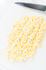 Chopping White Chocolate Chips for Irresistible Baking Creations