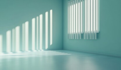 Obraz premium Empty light-filled room with shadows