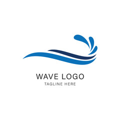 Wave Logo Graphic Design Vector