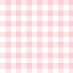 Pastel color gingham check seamless pattern design