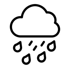 Rain Cloud Icon