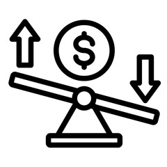Variable Costs  Icon Element For Design	