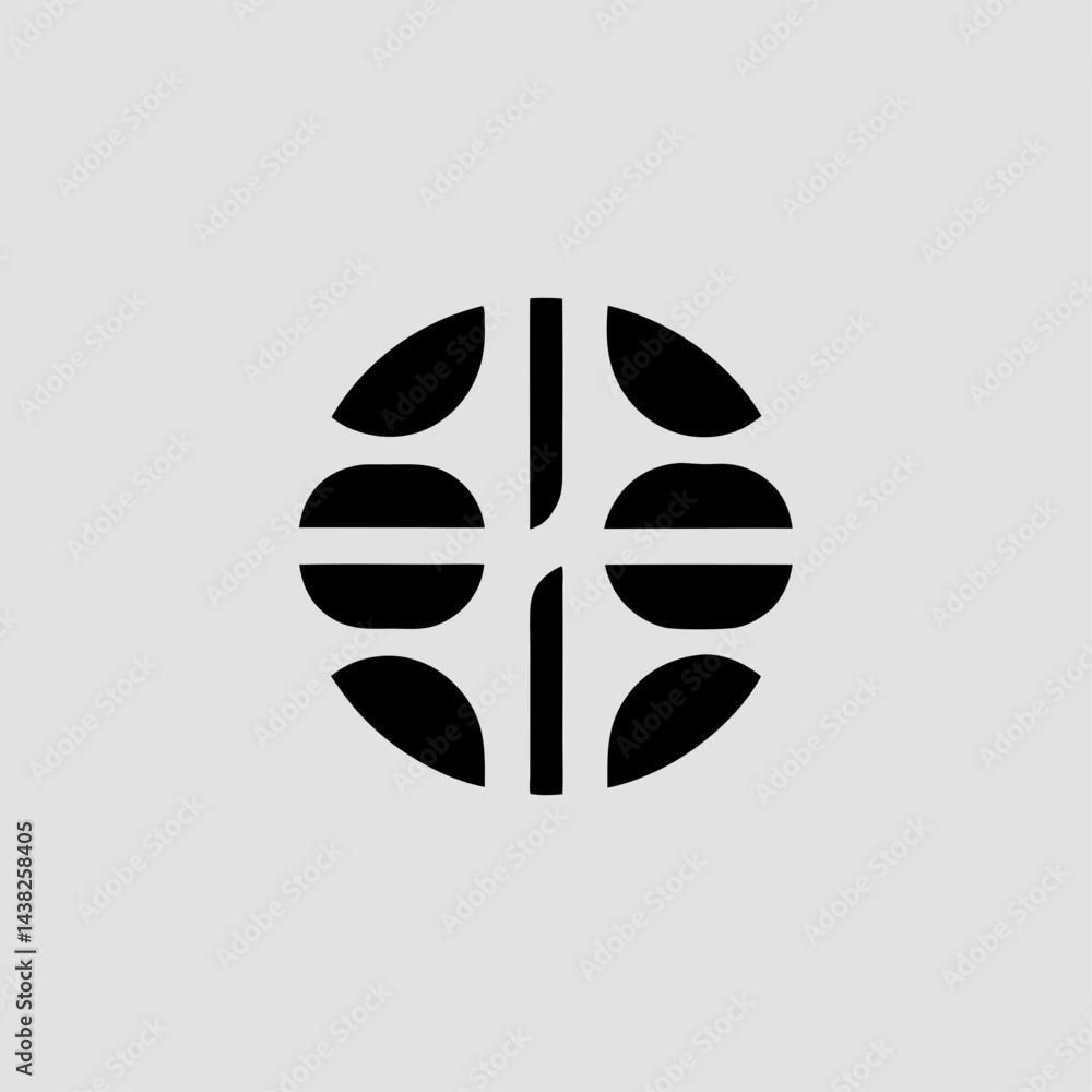 Poster abstract circular design element perfect for logo branding and icons