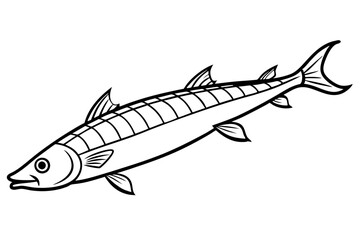 Abstract Oarfish Vector