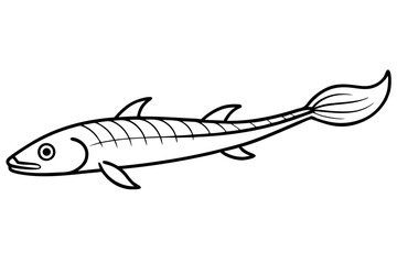 Abstract Oarfish Vector