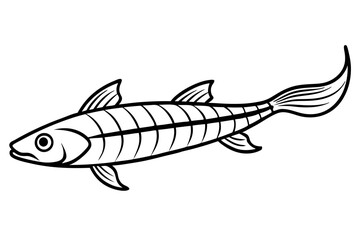 Abstract Oarfish Vector